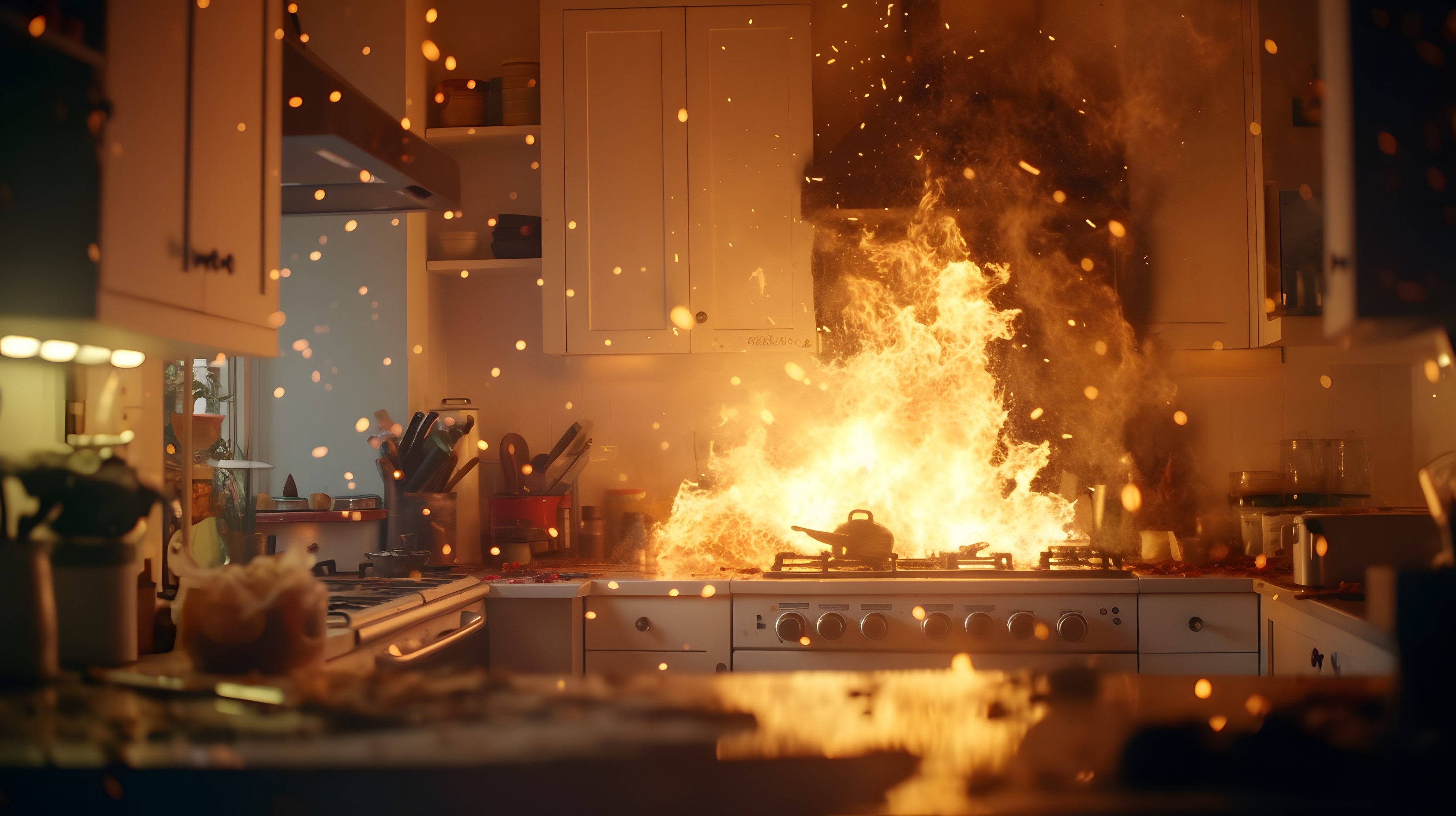 Kitchen fire image